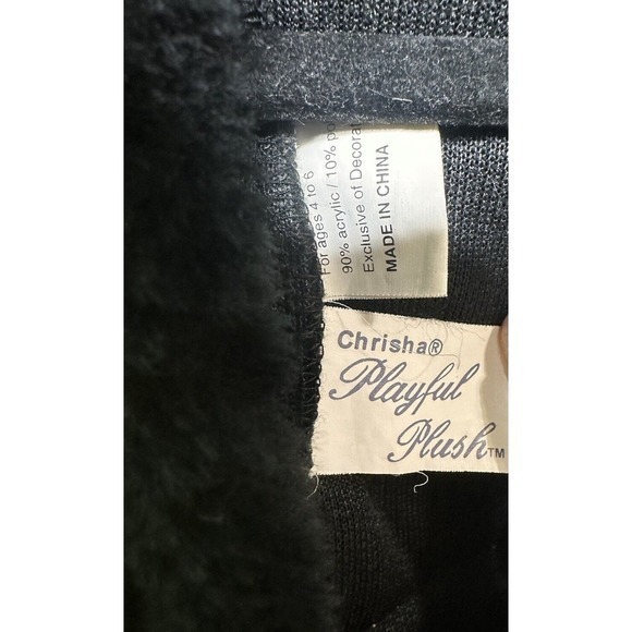 Chrisha Playful Plush Fireman Firefighter Costume Play Full Zip Hat Ages 4-6 VTG - Picture 5 of 16